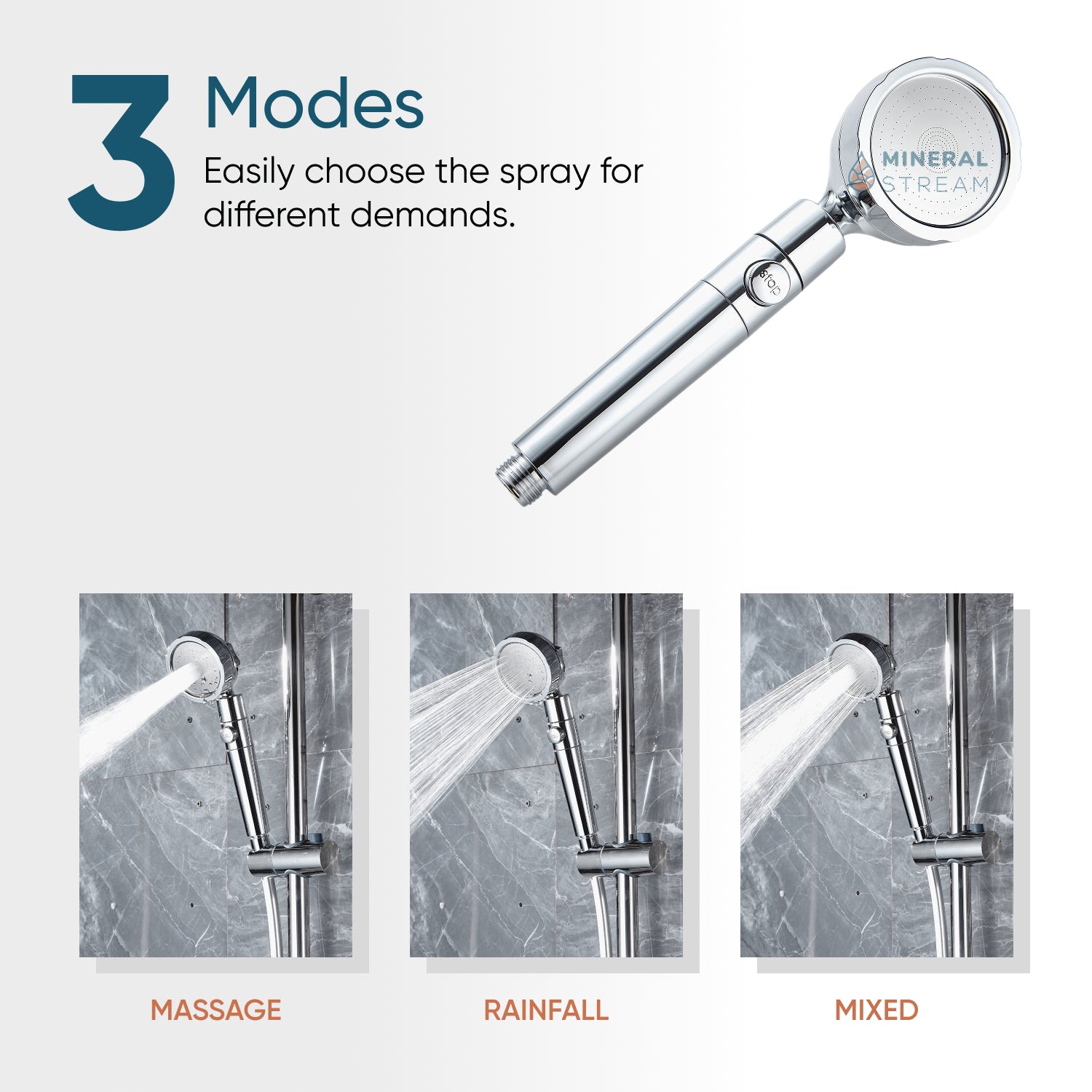 MineralStream™ Duo Duschkopf