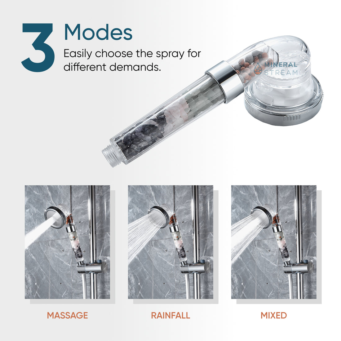 MineralStream™ Chakra Duschkopf