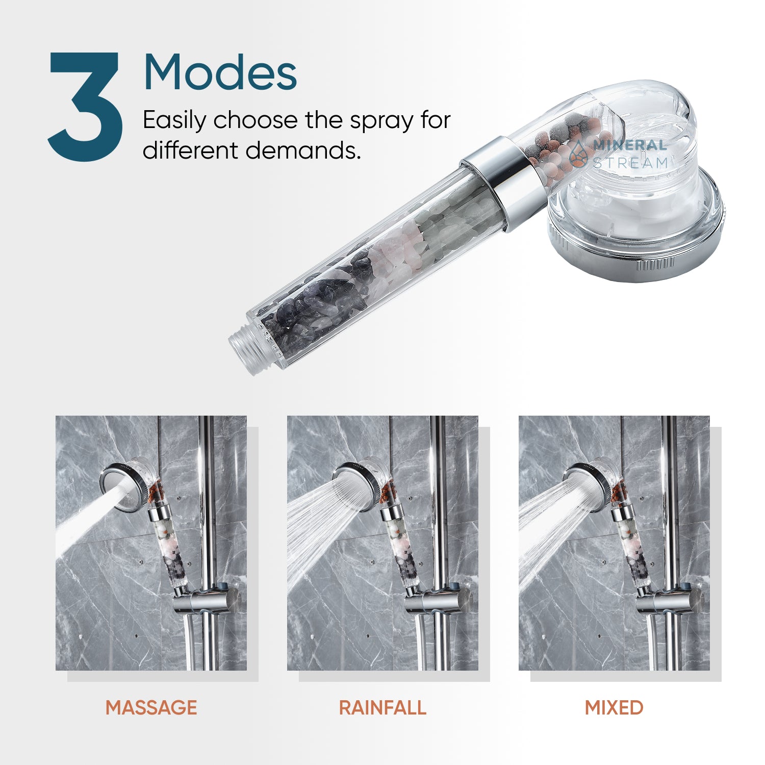 MineralStream™ Chakra Duschkopf